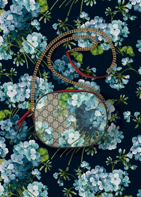 gucci flower bag black|Gucci backpack with blue flowers.